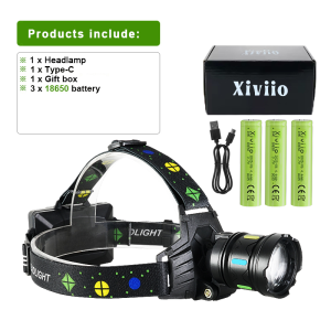 960000000LM High Power LED Headlamp Head Flashlight Long Shot 6000M 18650 Fishing Hunting Work Head Torch Rechargeable Headlight