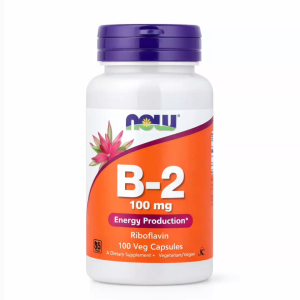 NOW Foods Vitamin B-2 Riboflavin Capsules – Energy Production Support Vegan Non-GMO