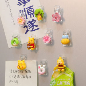 Multifunctional Magnetic Snack Clamp Fridge Magnet Cartoon Sealing Clip Creative Decorative Cute Message Sticky Note Holder