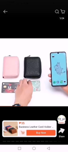 Goodshop Credit Card Holder Leather Credit Card Wallet Zipper Wallet Card Slots