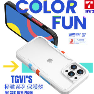 TGVIS Silicone Protective Case for  13 pro Max Transparent Anti-Fall Sports Fashion Soft Edge Case Full Cover Shockproof