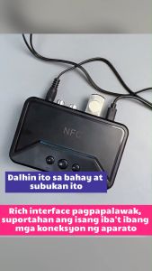 BT200 Bluetooth 5.0 Audio Receiver NFC RCA 3.5mm AUX Jack A2DP USB Car Kit Transmitter HIFI Stereo Music Wireless Adapter With HD Mic For Car Speaker Amplifier