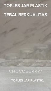 Toples Tabung Plastik 400-1200ml - Jar Cylinder Tebal Transparan