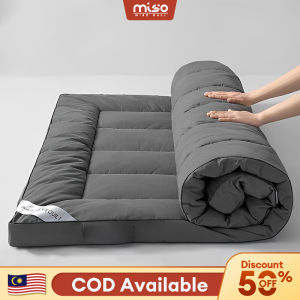 MISO 10CM Velvet Soft Mattress four seasons general Mattress Thicker Tatami Mattress Topper tatami Single/Queen/King Tilam murah