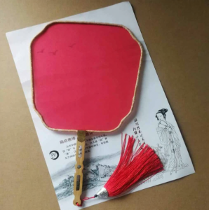 Silk Blank Fan For Detailed Hand Painting