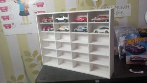 Rak hot wheels PVC board isi 24 slot