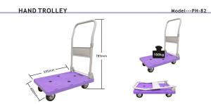 {Ready Stock in SG} Daily Use Foldable Hand Trolley Loading Weight 120kg With Mute wheels Installed Trolley {Local Seller Free Delivery}