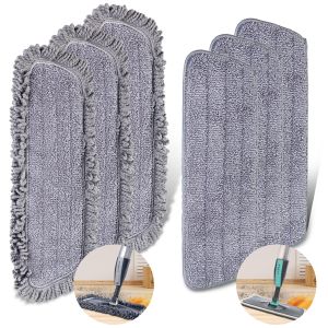 DARIS Microfiber Spray Mop 3pcs Replacement Pads for Floor Cleaning Mops Heads Replacement Washable Reusable Flat Mop Refills