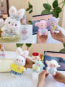 QIAOSHANG | Cute Sheep Rabbit Cartoon Plush Toy