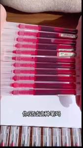 5-10 Cái/bộ Bộ Bút Gel Loại Kim Kawaii - Đen/Xanh/Đỏ Bút Bi Chất Lỏng Thẳng Văn Phòng Trường Học Đồ Dùng Văn Phòng Phẩm