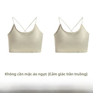 MiiOW | Áo ngực không dây Catman Cross Back Thin Model cho nữ mùa hè 2025 Áo ngực lót nylon màu trơn cỡ vừa thường ngày