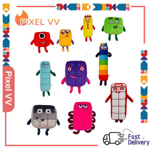 Cartoon Numberblocks Plush Doll Educational Stuffed Toys Number Blocks， Children Toys Kids