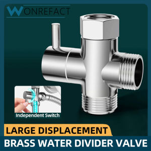 Brass Water Divider Valve For Shower Head Shower System Accessories Replaceable Parts Independent Switch Universal Interface Switch Three-Way