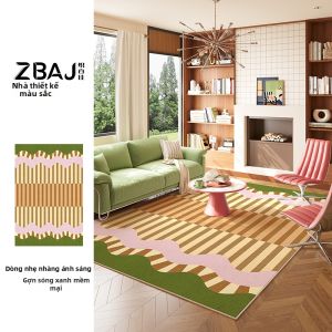 ZHIBAIJIA | Thảm Màu Sắc Chống Bẩn Dễ Lau Chùi