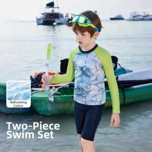 Ask Junior | Fast Drying UV Protection Boys Separate Swimwear