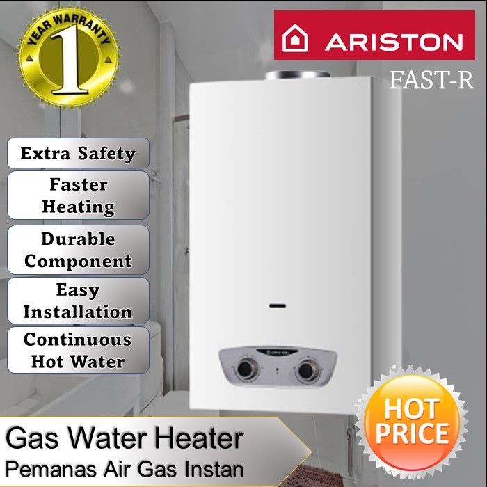 Ariston Fast-R Gas Water Heater/Pemanas Air Gas Instan 5Liter Garansi  Lazada Indonesia