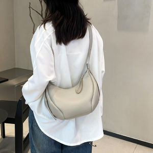 SIFULUN | Large Capacity Versatile Leather Shoulder Bag Crescent Design
