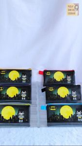 Mini Case Batman Hitam Stationary Organizer Pencil Case Tempat Pensil Travelling Organizer