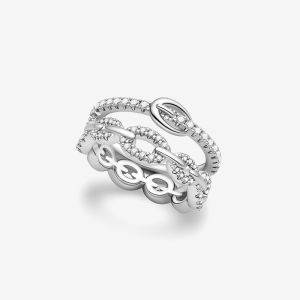 HEFANG Jewelry | Elegant Double-layer Ring