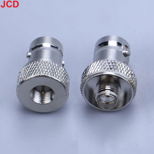 JCD 1pcs Radio Frequency Adapter BNC (Q9) Female to SMA Male Adapter BNC/SMA-KJ Disc Nickel Plated