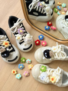 Decorative Big Head Shoe Laces Buckle DIY Smile Eyes Shoe Accessories Suitable for Ouder Small Coal Ball Shoes Longlongkim Brand