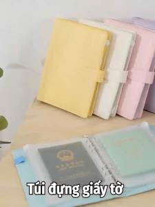 Sổ Tiết Kiệm Đựng Tiền Đựng Hộ Chiếu Giấy Tờ Đa Năng Bằng Da Đa Năng - TIện Lợi Dễ Dàng Mang Đi