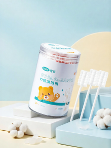 Cofoe | Newborn Infant Oral Cleaner Cotton Swab Gauze Toothbrush No Adhesive