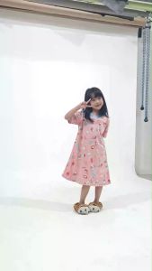 Kiminori ARLETA Dress Anak Perempuan Lengan Pendek