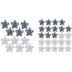 【NEW】 12/24 PCS Snowflake Laundry Ball Kit Silicone Cleaning Clothes Lint Remover Reusable Clothes Cleaning Ball Anti-Winding