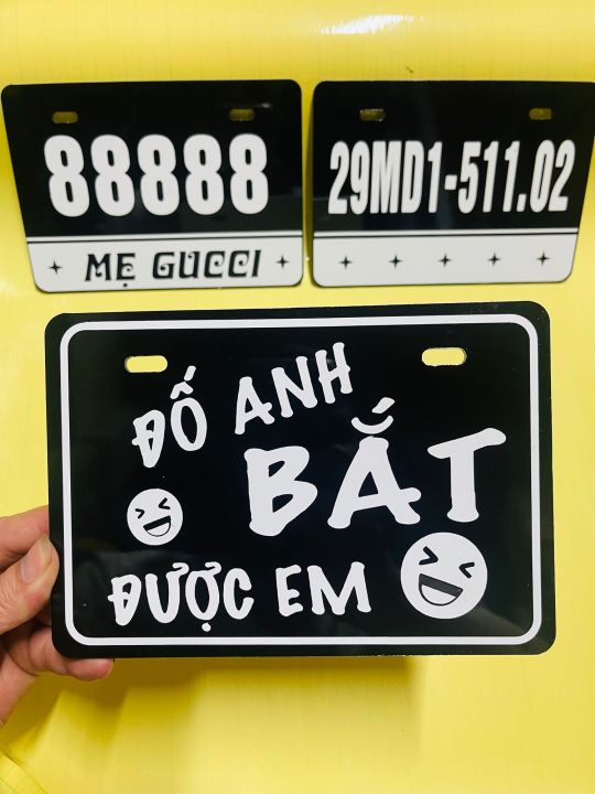 Bảng tên xe điện ĐỐ ANH BẮT ĐƯỢC EM | Lazada.vn
