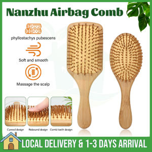 Bamboo Hair Comb Hair Brush Natural Wooden Bamboo Scalp Massage Hair Loss Hairbrush Comb Scalp Hair Care Healthy Bamboo Comb