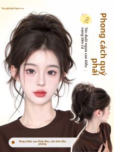 JUZITING | Tóc Giả Đuôi Ngựa Cao Bồng Phồng và Cuốn