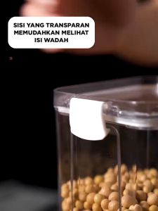 Tokocuan88 - Toples Kotak Snack Kedap Udara Penyimpanan Bening Kontainer Makanan Food Storage Jar Container