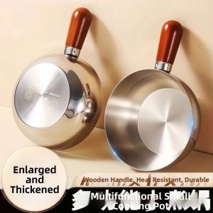 Multifunctional Food Grade Stainless Steel Frying Pan
