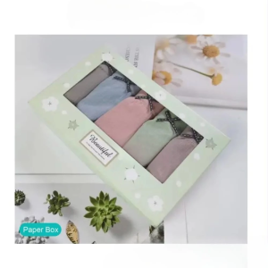 Elegant Floral Pattern Cotton Panties Set for Women - Comfort Fit Briefs in Assorted Colors