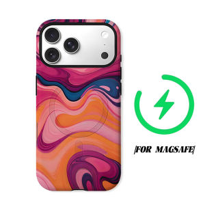 BILIBILI | Color Liquid Ink Phone Case for iPhone 18 17 16 15 14 13 12 11 Air Pro Max Plus Double-layer Cover