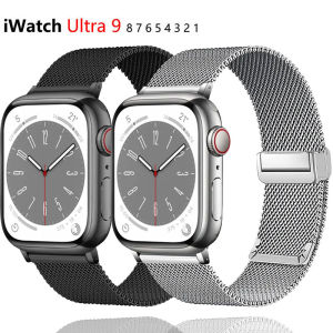 Metal Band For Apple Watch Series 9 8 7 6 SE 5 45mm 41mm 40mm 44mm Milanese Strap For iWatch Ultra Ultra2 49mm 42mm