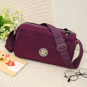 Waterproof Oxford Cloth Womens Bag Casual Crossbody Small Canvas Bag Single Shoulder Sling Bag for Money Collection
