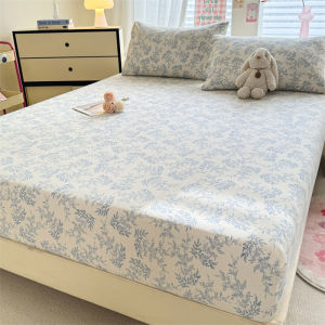 Dansunreve Flower Bed Sheet Thicken Soft Fashion Fittedsheet Super Single/Queen/King Bedsheet Mattress Protector