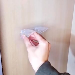 Clear Clapboard Shelf Support with Household No Punching Installation Wardrobe Partition Support Hook