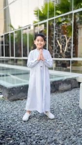 Fatih Dan Firra - Emirat Koko Gamis Anak Laki Laki/Gamis Thobe Usia 5-12 Tahun Bahan Toyobo