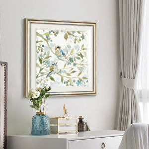 YASISHA | Modern American Style Bedside Decorative Painting Light Luxury Aesthetic Simple Flower and Bird Wall Art