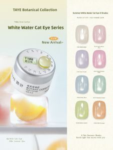 Taye | Whitening Cat Eye Nail Polish Glassy White Moonlight