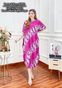 DASTER KALONG LOWO ENCIM JUMBO CAP SANTIKA LD 140 RESLETING DEPAN RAYON TEBAL BATIK PEKALONGAN