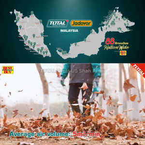 TOTAL Tools M16v series(Full set) Cordless blower w/ interchangeable 2 nozzles -TABLI168082