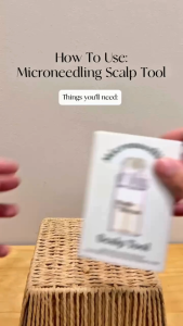 [MadeToBloom] Microneedling Scalp Tool – 24 Needle Hair Growth Stimulator | Better Serum Absorption | Hypoallergenic