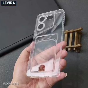 Tecno Pova 4 Tecno Pova 5 Pro Case Slot Kartu / Card Case Bening Tecno Pova 4 Tecno Pova 5 Pro