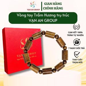 Vòng tay trầm hương trụ trúc Vạn An Home vòng tay trầm hương tự nhiên mang đến may mắn hạnh phúc bình an tài lộc