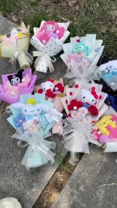 Sanrio | Bó Hoa Nhân Tạo Nhân Vật Sanrio Dành Cho Nữ - Quà Tặng Sinh Nhật Valentine Giáng Sinh Tốt Nghiệp Chất Liệu COTTON Trang Trí Nhà Cửa