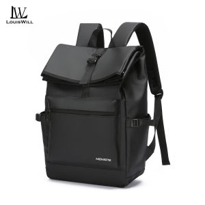 LouisWill Shoulder Bag Textured Leather Film Bag Large Capacity Bag Multifunctional Computer Bag Travel Backpack Student Bag Laptop Bag Backpacks for Commuting Swimming Beach Outdoor Sports